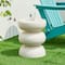 Glitzhome® 18" Multifunctional Faux Terrazzo Garden Stool